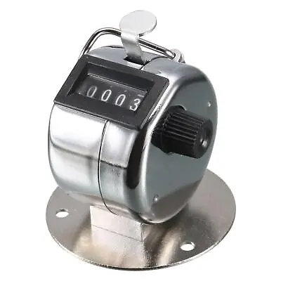 4 Digit Number Clicker Manual Hand Tally Mechanical Palm Counter • $11.71