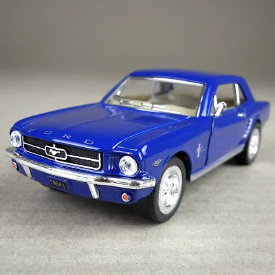 Blue Ford Mustang 1964 1/2 Die-Cast Detailed Model Car 1:36 Scale Pull-Back • $30