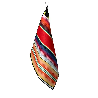 Serape/Microfiber Golf Towel - ROJA • $40