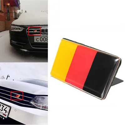 $3.54 • Buy 3D Germany German Flag Badge Emblem Car Sticker Front Grille Body Bumper Decal