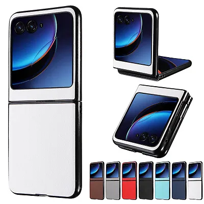 For Motorola Razr 40Ultra Luxury Lychee Panttern Leather Shockproof Case Cover • $9.99