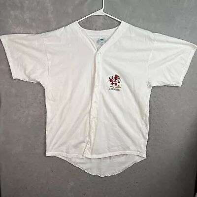 Vintage 90s Louisville Cardinals Baseball Jersey Shirt Adult 2XL XXL White Mens • $29.99
