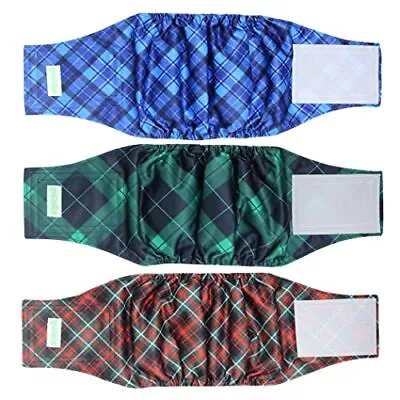 Washable Male Dog Belly Band (Stylish Pattern)- Pack Of 3 - Washable Male Dog... • $24.79