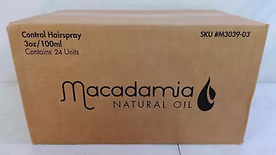 Case Of 24 Macadamia Natural Oil Control Fast Drying Working Hair Spray 3oz Each • $34.99