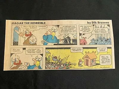 #06d HAGAR THE HORRIBLE By Dik Browne Sunday Third Page Strip August 1 1976 • $1.99