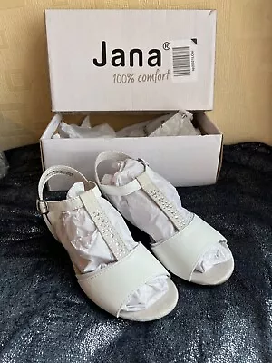£11.25 • Buy Jana Comfort Womens White Slingback Shoes Various Size 5
