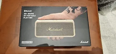 100% Authentic Marshall Emberton 2 Ii Portable Bluetooth Speaker Cream  • £139.99