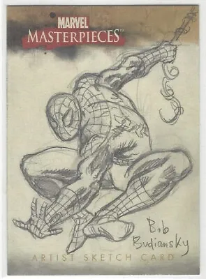 2008 Marvel Masterpieces Series 2 Sketch Of Spider-Man By Bob Budiansky 1/1 • $650