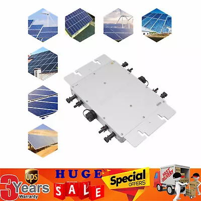 1400W Waterproof Solar Micro Inverter Grid Tie MPPT Pure Sine Wave DC To AC 110V • $210.90