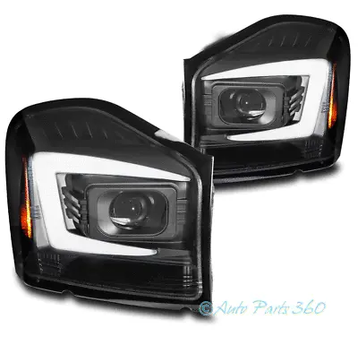 For 04-06 Dodge Durango LED Tube Projector Headlights Headlamp Lamp Black LH+RH • $289.95