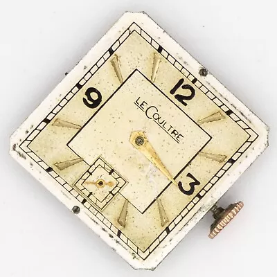 Vintage LeCoultre Caliber 428 17-J Watch Movement W/Square Dial Parts / Repair • $100