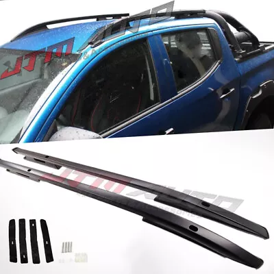 $170.10 • Buy Aluminium Black Roof Racks Roof Rails To Suit Mitsubishi Triton MQ/MR Dual Cab