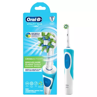 Oral-B Vitality Cross Action White Electric Toothbrush With Charger • $57.44