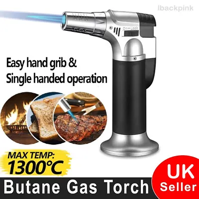 Refillable Butane Gas Micro Blow Torch Lighter Welding Soldering Brazing Tools • £7.59