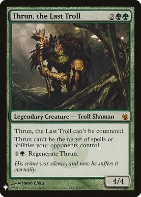 Thrun The Last Troll Mystery Booster NM/EX MTG CARD @ • $2