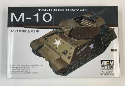 1/35 AFV Club M-10 Tank Destroyer (AF 35024) W/extra Wheel Masks & Brass Shells • $31.99