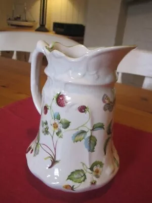 £12.45 • Buy Vintage James Kent Old Foley Strawberry Pitcher Staffordshire, England