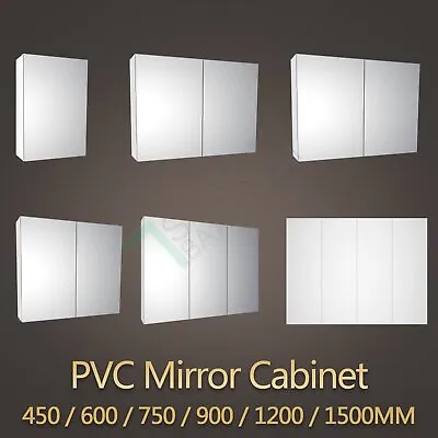 Bathroom Pencil Edge Shaving Mirror Storage Cabinet Vanity Cupboard 450-1500mm • $619