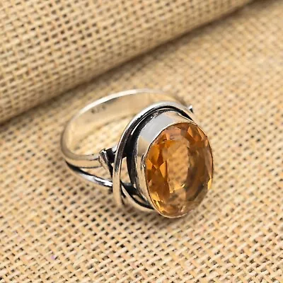 Morganite Gemstone 925 Sterling Silver Handmade Beautiful Jewelry Ring • $11.33