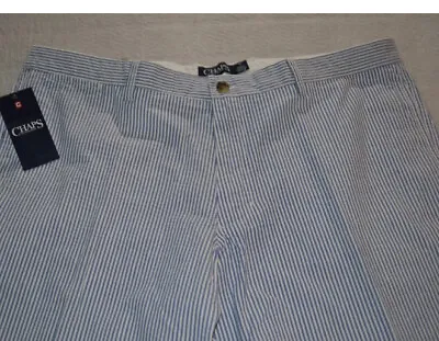 Ralph Lauren Mens Shorts Seersucker Blue Striped Cotton Size 40 NWT • $12.50