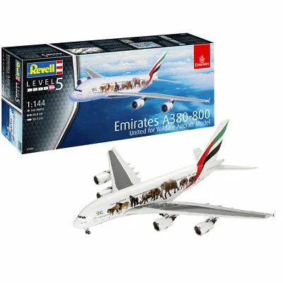 £29.95 • Buy REVELL Airbus A380-800 Emirates  Wild Livery  1:144 Aircraft Model Kit 03882