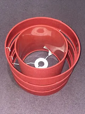 Colours Modern Red Ceiling Lampshade With Adaptor Ring 60W Material Light Shade • £10