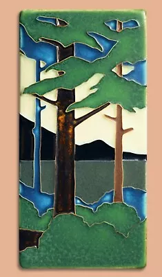 Motawi Tileworks 4x8 Pine Landscape: Summer Vertical • $75