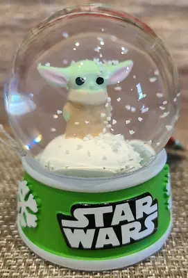 NEW! Baby Yoda The Child Grogu Star Wars Christmas Holiday Snow Globe 2.5  Tall • $10