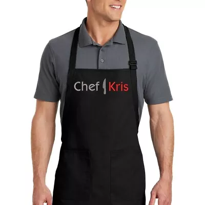 Embroidered Chef Apron With Custom Name A Great Gift Adult Premium Quality • $33.95