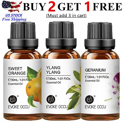 $7.99 • Buy 30mL Pure Essential Oils - Therapeutic Grade Oils For Diffuser, Body, Skin Care 