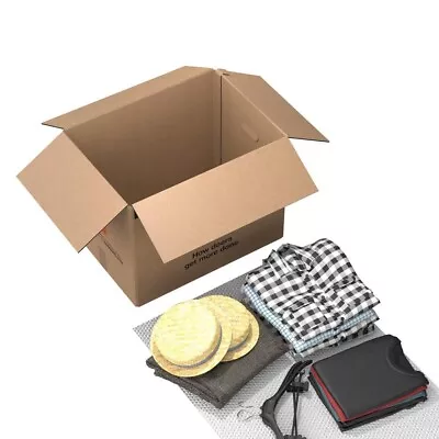 10-Pack Medium Moving Boxes With Handles - 21  X 15  X 16 • $17.95