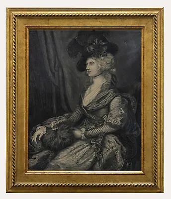 After Thomas Gainsborough - 1900 Charcoal Drawing Mrs Siddons • £229