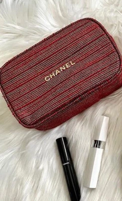 $139.50 • Buy Chanel Go To Extremes Mascara Set Le Volume + Lash Primer In Red Purse Authentic