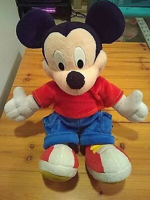 Mickey Mouse Toy Plush Stuffed Doll 12'' Walt Disney 2001 Mattel Fisher Price  • $17.35