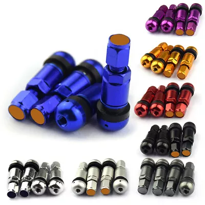 4Pcs Tire Valve Universal Aluminum Alloy Car Motorcycle Tubeless Tyre Valve • $9.47