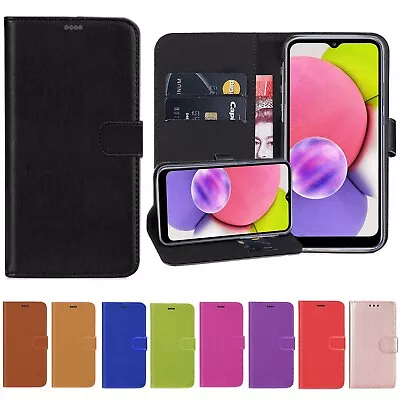 £2.99 • Buy For Samsung Galaxy A02s A03s A21s Wallet Magnetic Case Leather Flip Phone Cover