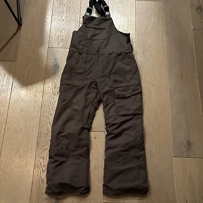 Volcom Barkley Bib Overalls Children's Snowboard Pants Snow Trousers Olive Green • $70