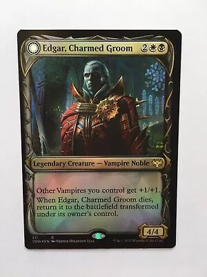 1x FOIL EDGAR CHARMED GROOM - SHOWCASE  Crimson Vow - MTG - Magic The Gathering • $8.62