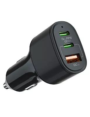 60W 3 Port PD USB-C Fast Charging Car Charger Adapter For IPhone Samsung • $11.69