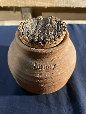 Vintage Pottery Handmade Honey Pot • $15