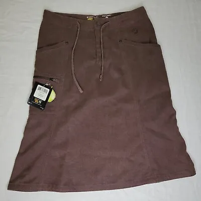NWT Mountain Hardwear Womens Lofoten Active Hiking Skirt Pockets Brown Size 4 • $33.60