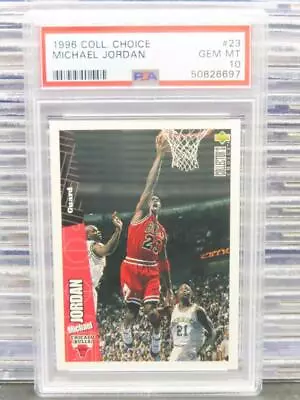 1996-97 Collectors Choice Michael Jordan #23 PSA 10 GEM MT Bulls • $10.50