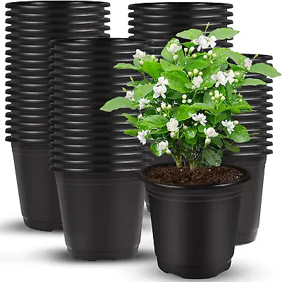 150 Pcs 4  Black Plastic Plants Nursery PotSeed Starting Pots • $24.30