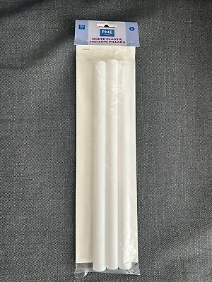 Set Of 3 Plastic Dowel Rods Hollow Cake Pillars Supports By PME • £3