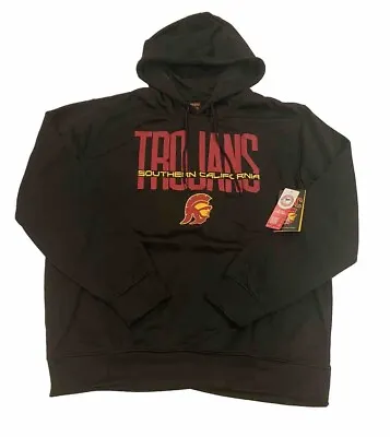 NCAA USC Trojans Hoodie Mens XL Basketball Football Black Cardinal Gold Sweater • $24.61
