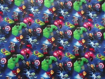 Marvel Avengers Thor Captain America Iron Man Cotton Fabric 59 Inch Width • $8.08