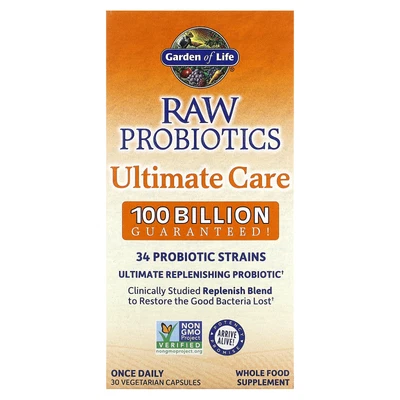$41.99 • Buy Garden Of Life RAW Probiotics Ultimate Care 30 Veggie Caps Gluten-Free, No