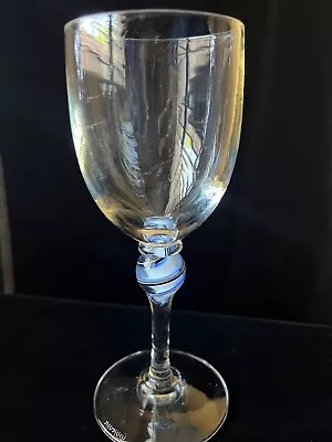 Steven Maslach Wine Goblet Marble Stem Signed & Dated~1 Of 7 • $75