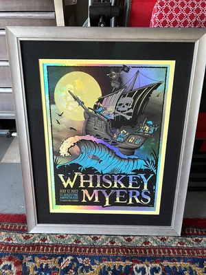 $500 • Buy Whiskey Myers-St. Augustine Concert Poster (Framed)