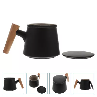  Tea Mug With Infuser Japanese Ceramic Filter Chinese Teapot Office Household • £23.39